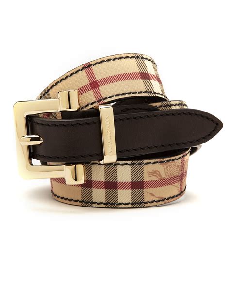 burberry women's belt sale|Burberry haymarket check belt.